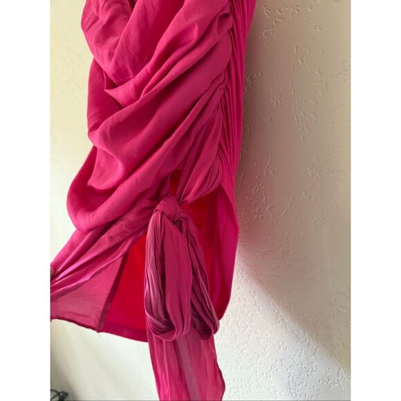 Anthropologie Dolan Ruched One-Shoulder Blouse - Picture 4 of 6